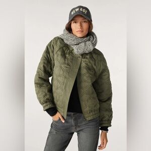 NEW BA&SH kaki soho jacket in green